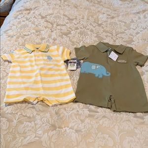 2 baby boy one piece outfits